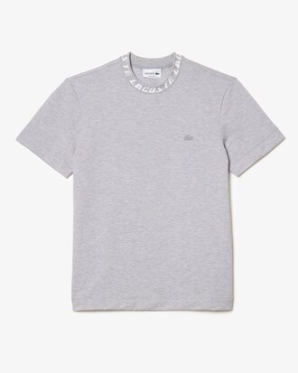 Men's Regular Fit Branded Collar T-Shirt