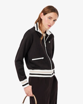 Sudadera Con Cierre  De Rayas