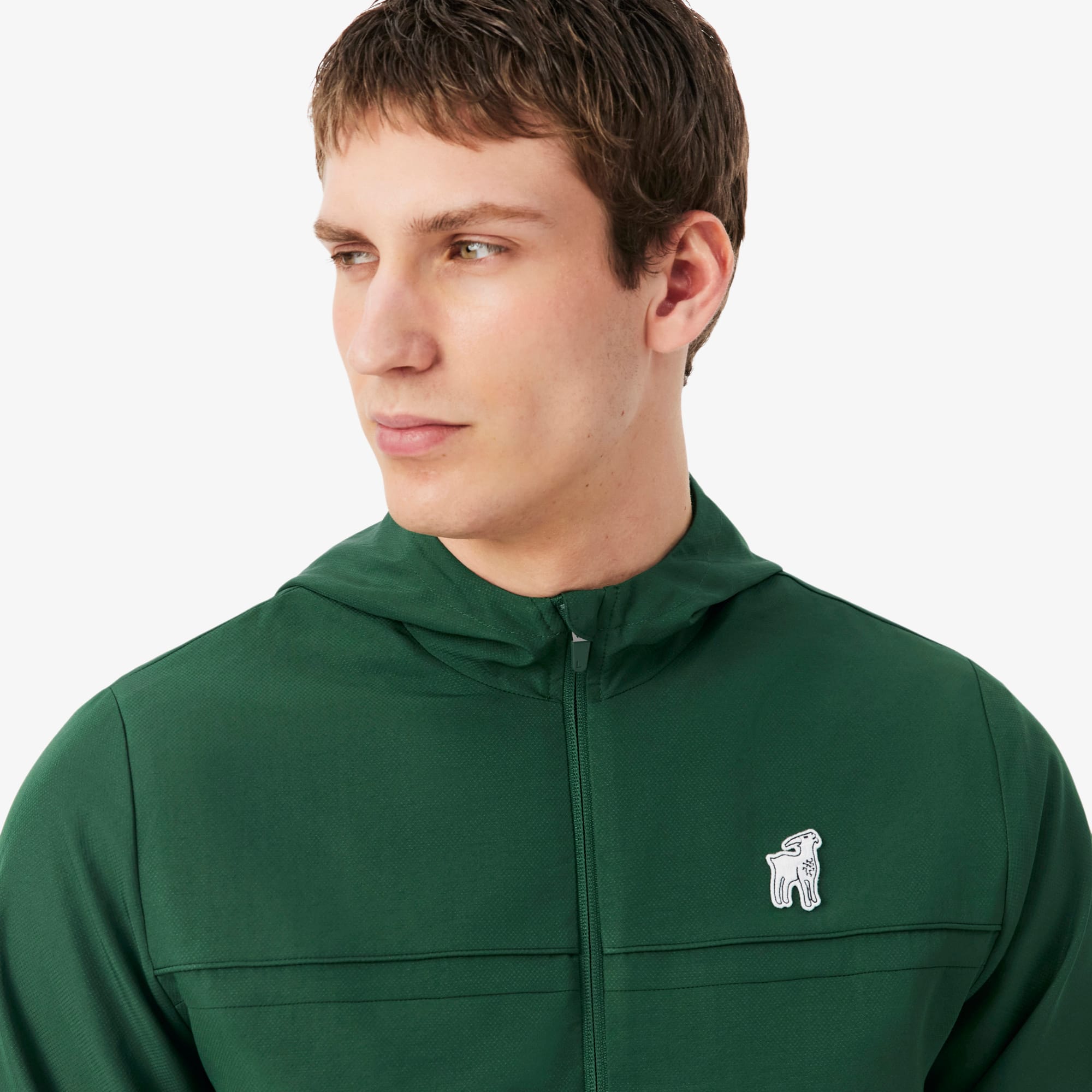 LACOSTE NOVAK DJOKOVIC フード付きジャケット US L Unisex Lacoste x Novak Djokovic The GOAT Hooded Jacket - Lacoste x