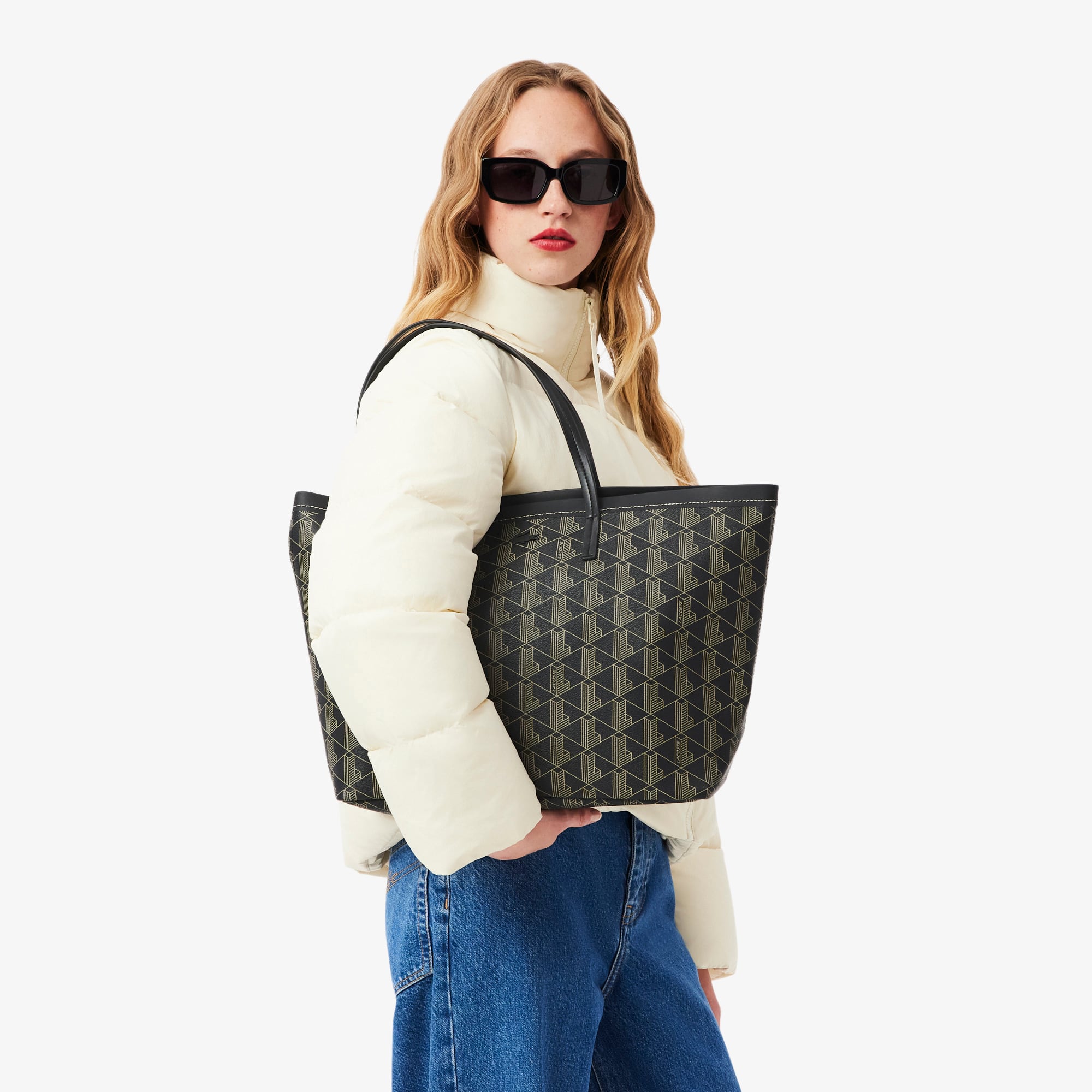 Zely Grained Tote & Pouch - Bags - New In 2025 | Lacoste