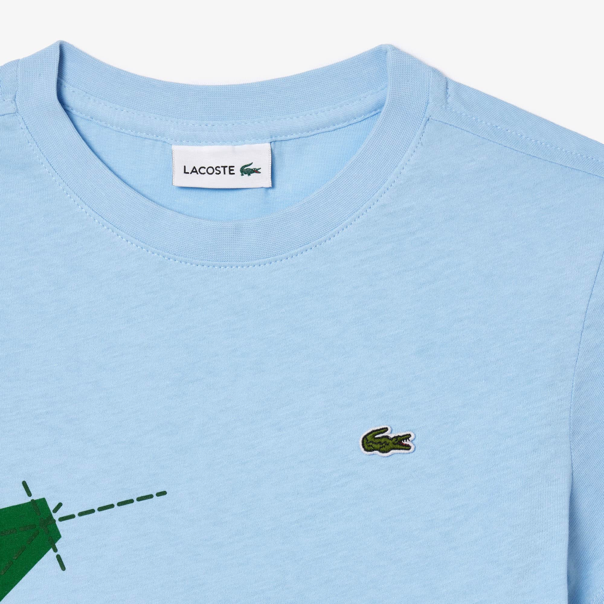 Kids' Crocodile Graphic Cotton T-Shirt - T-Shirts & Tops