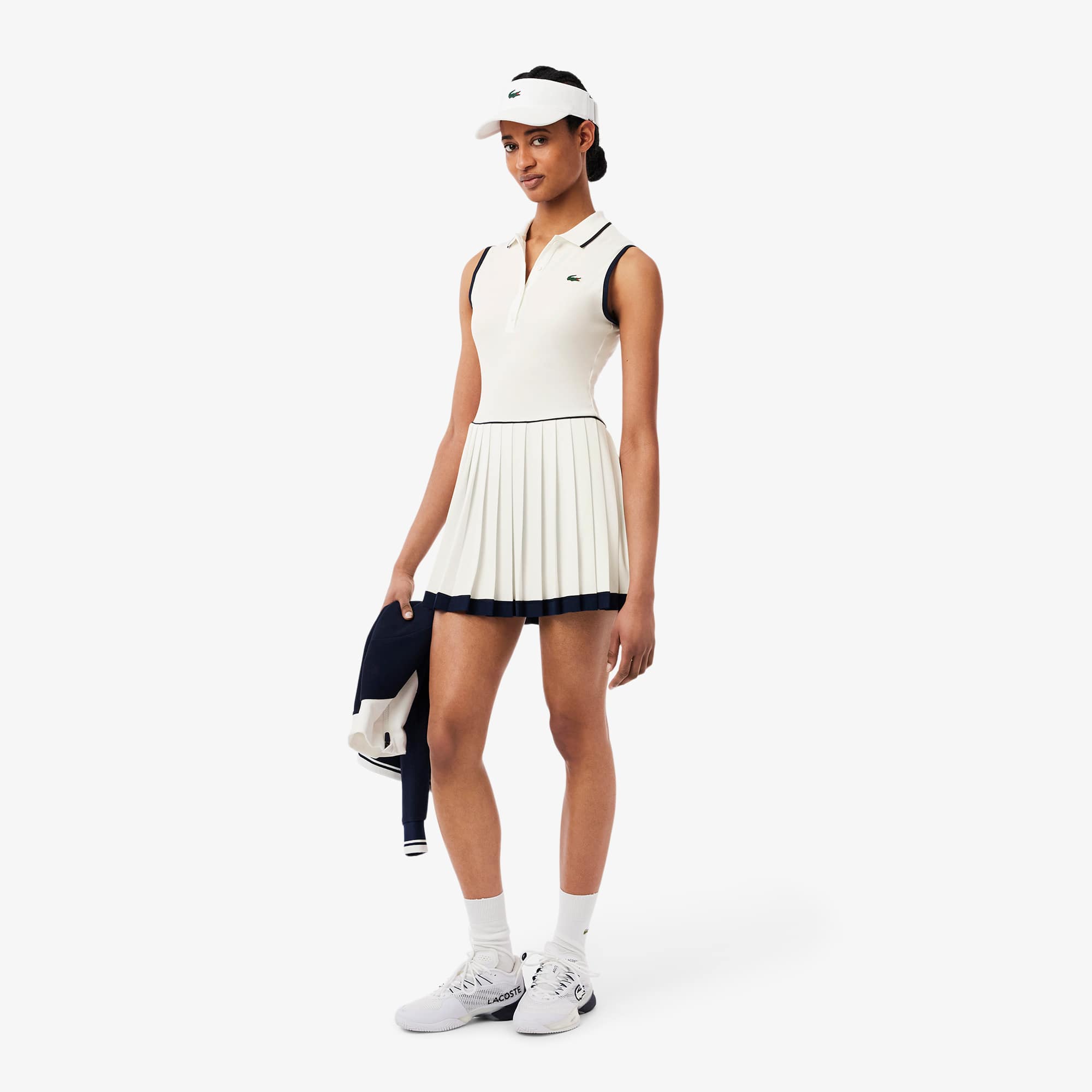 【LACOSTE】Tennis Color Tipping Dress Navy Lacoste Tennis Dress with Piqué Shorts – Fitness Hub Shop