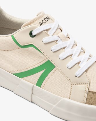 Men's Lacoste L004 Textile Colour Block Trainers