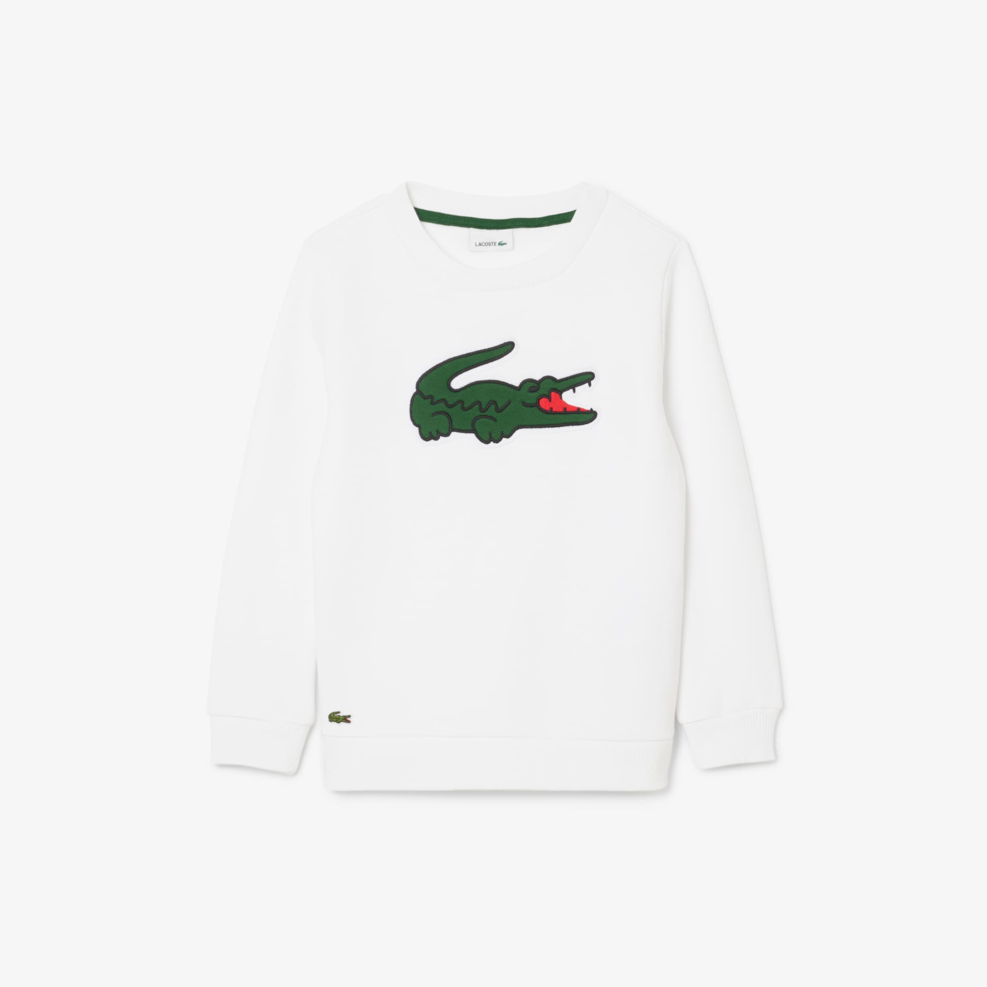 Lacoste Kids' Printed Fleece Sweatshirt - 16 Years In White