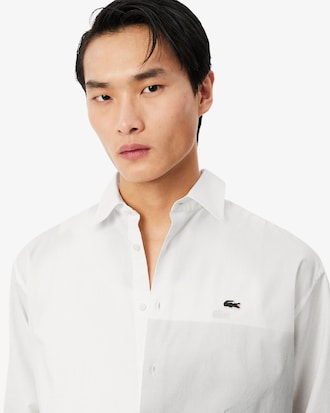 Relaxed Fit Printed Cotton Twill Shirt