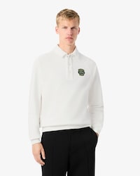 Men's Loose Fit Polo Collar Fleece Sweatshirt