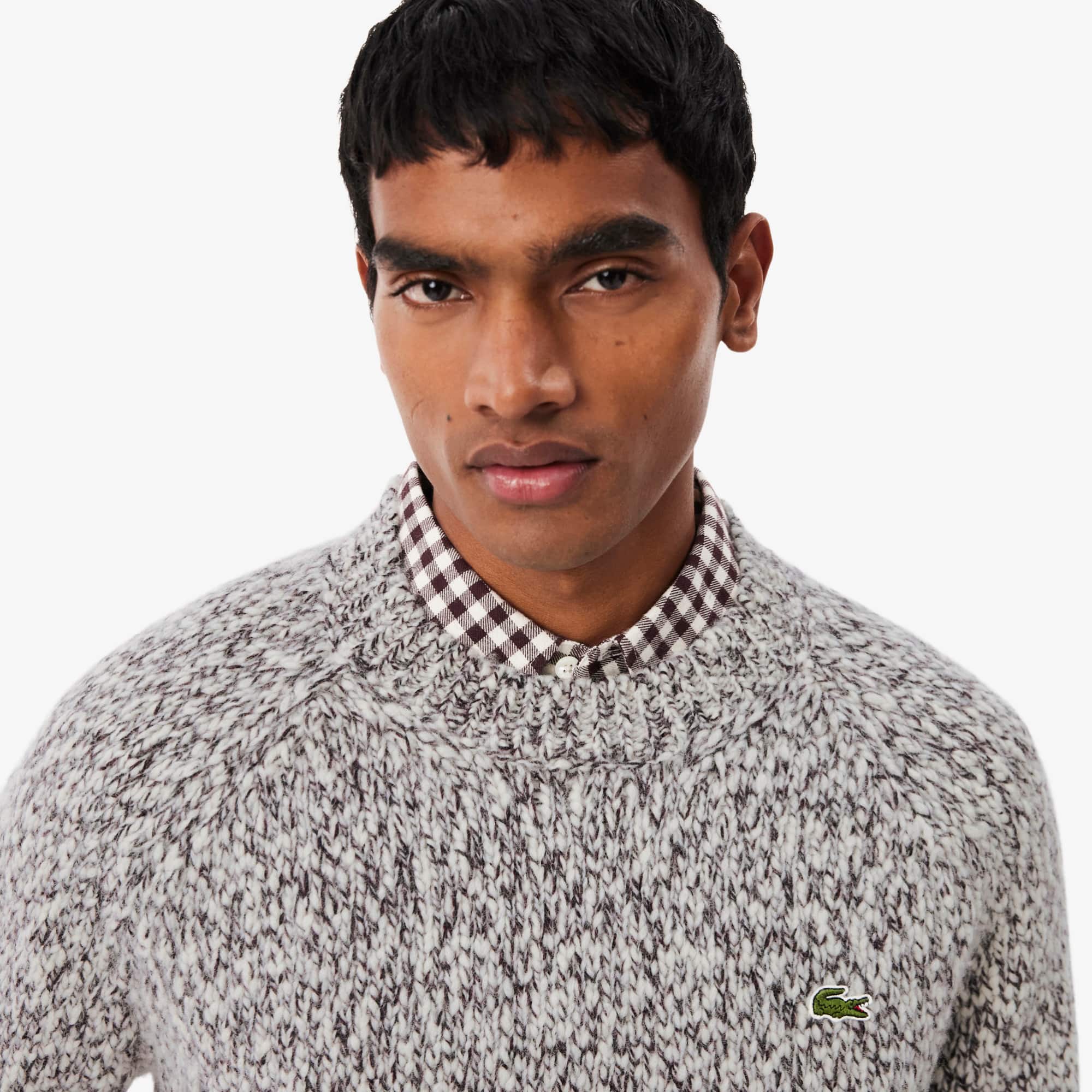 Mercerized Knit Wool Cardigan