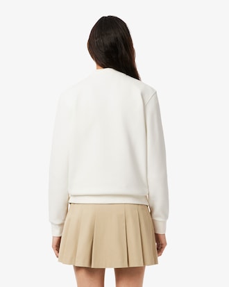 Women's Relaxed Fit Piqu&eacute; Crew Neck Sweatshirt