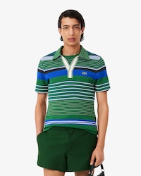 Runway Slim Fit Striped Piqu&eacute; Polo Shirt