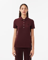 Polo femme L.12.D slim fit en piqué de coton stretch