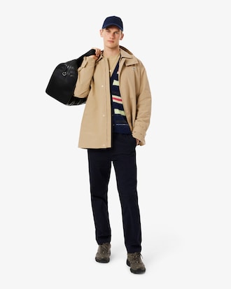 Men's Mid-Length Water-Repellent Hooded Parka