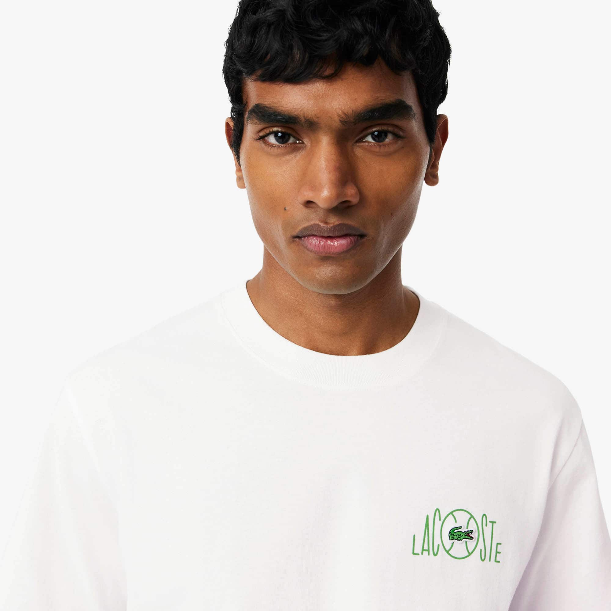 Printed Cotton T-Shirt - Organic Cotton - New In 2026 | Lacoste