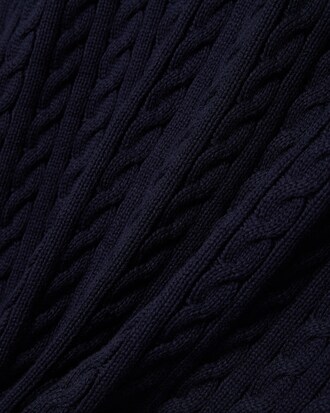 Chaleco tipo jersey de algod&oacute;n con punto de ochos