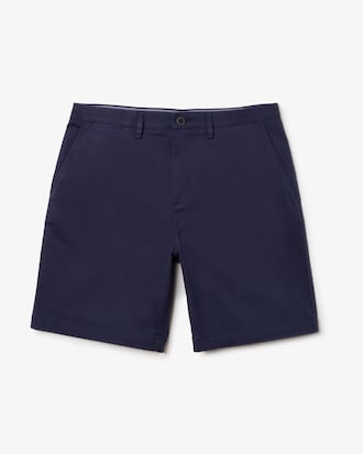Bermudas regular fit en gabardina de algod&oacute;n para hombre