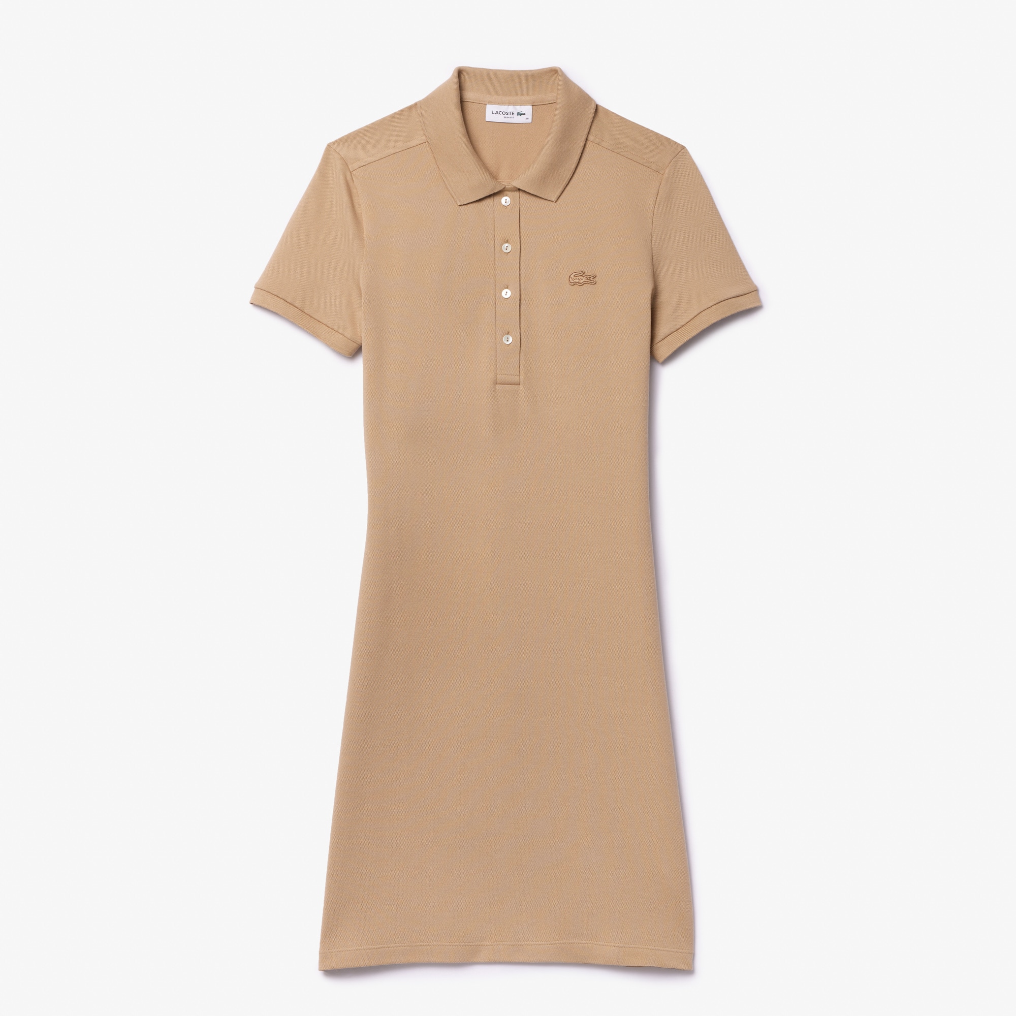 Women's Slim Fit Stretch Mini Piqué Polo Dress - Dresses