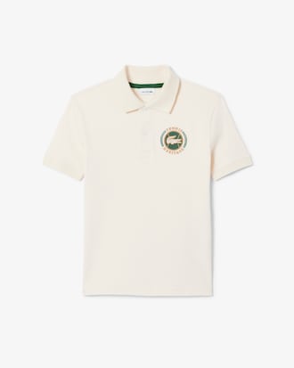 Boys' Lacoste Badge Interlock Polo