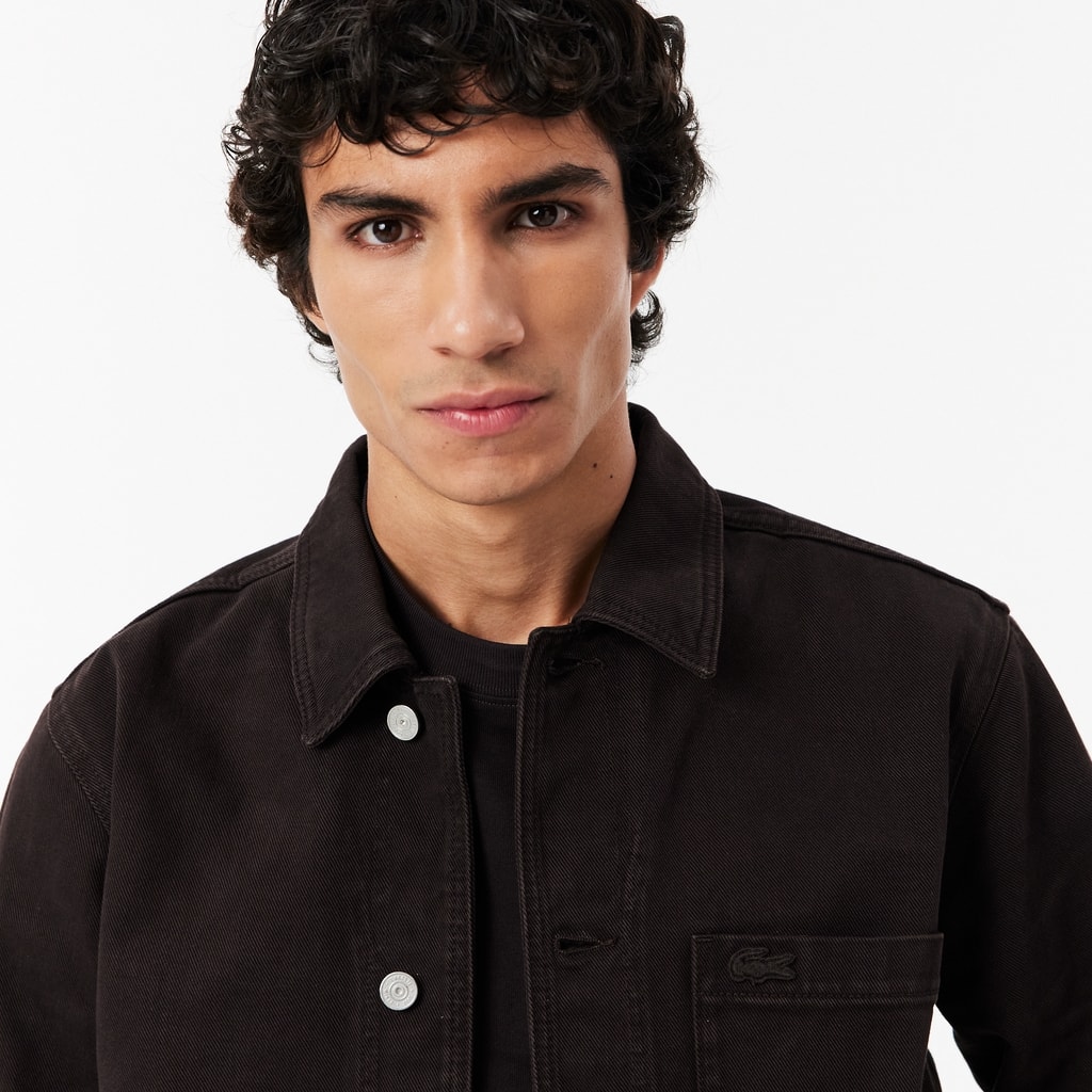 Oversized Denim Overshirt - Button Down Shirts - New In 2026 | Lacoste