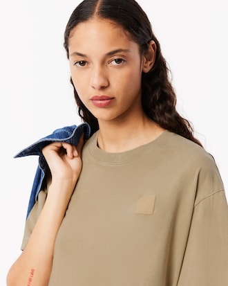 Playera oversize de algodón con efecto lavado