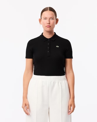 Polo Para mujer Slim Fit L.12.D de algodón acanalado