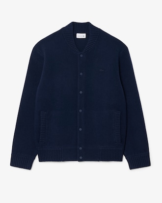 Men's Merino Wool Jersey Bomber Jacket