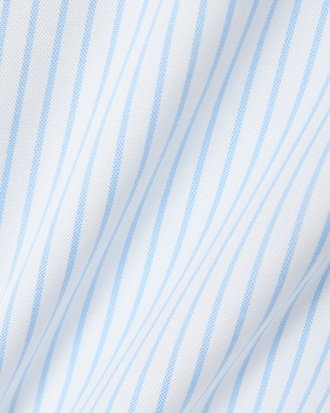 Men's Regular Fit Striped Pinpoint Shirt