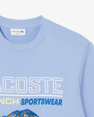 Men's Embroidered Motif Fleece Sweatshirt