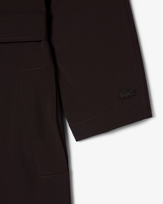 Oversized Wool Blend Trench Coat