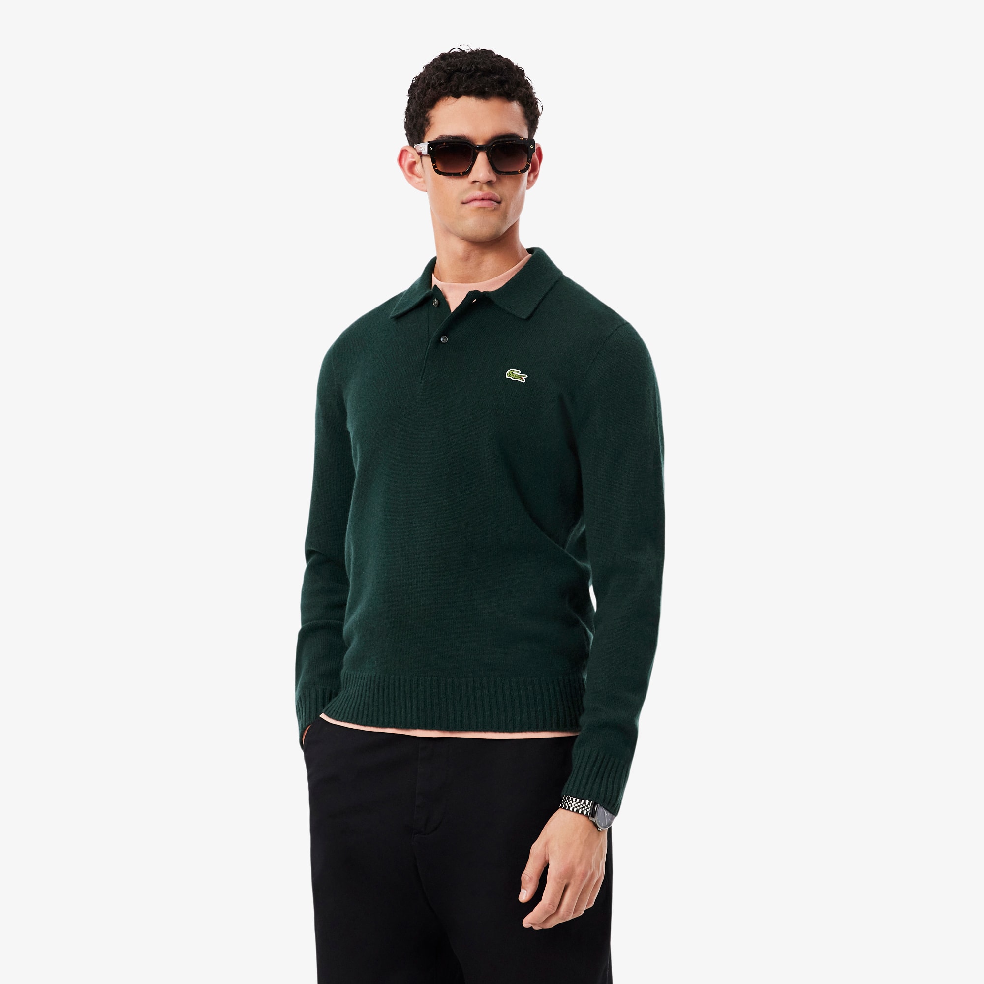 Cashmere Polo Collar Sweater