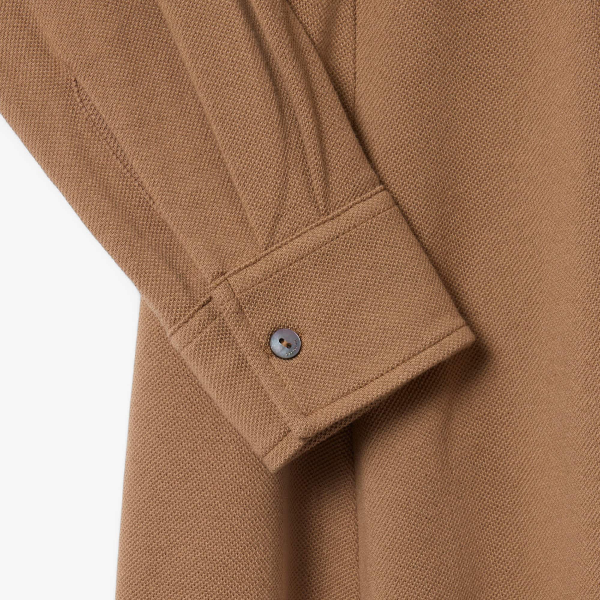 Polo Collar Belted Petit Piqué Dress