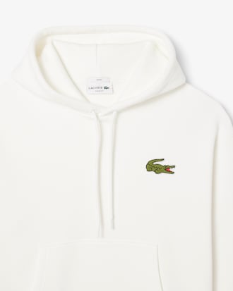 Unisex Loose Fit Badge Accent Hoodie