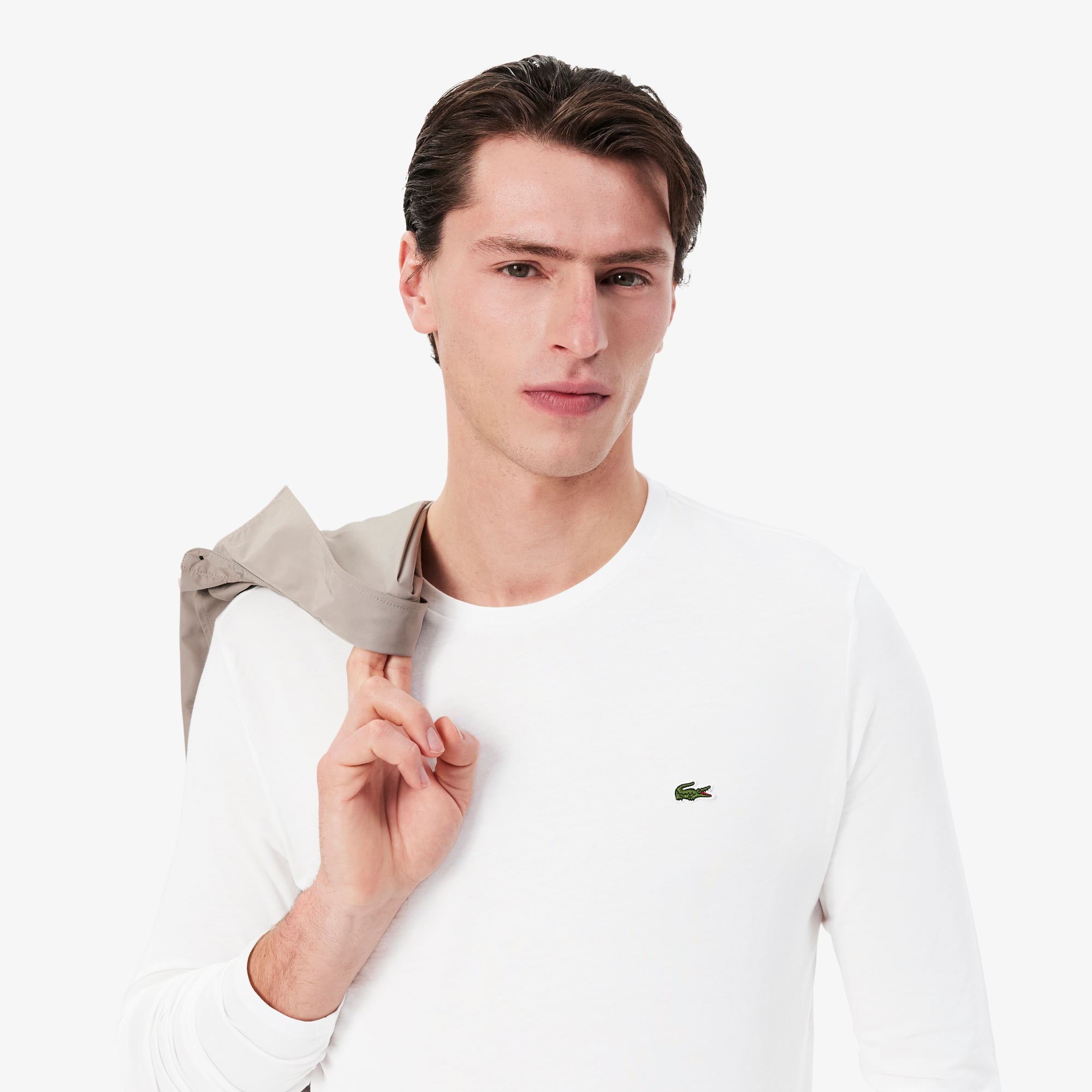 Men's Long Sleeve Pima Cotton T-Shirt - T-shirts - New In
