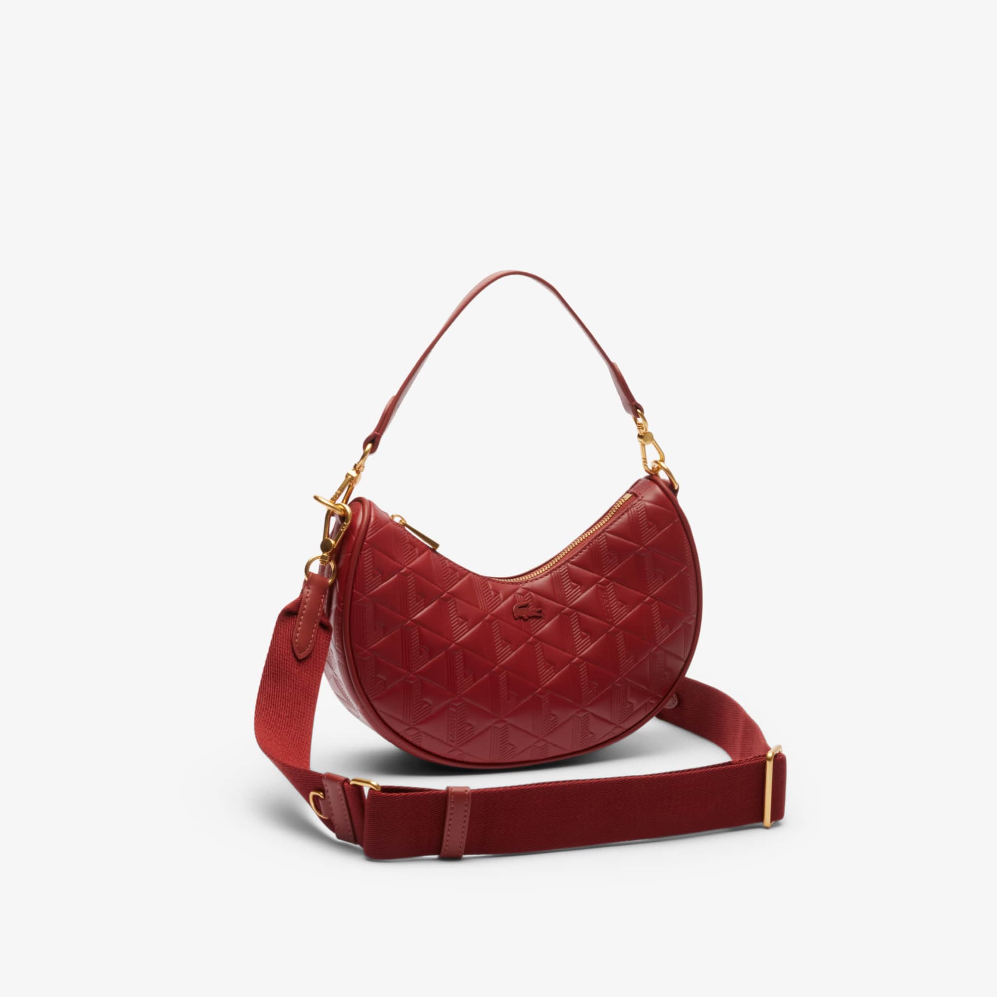Women's Maheki Embossed Leather Half Moon Bag - Bags - New