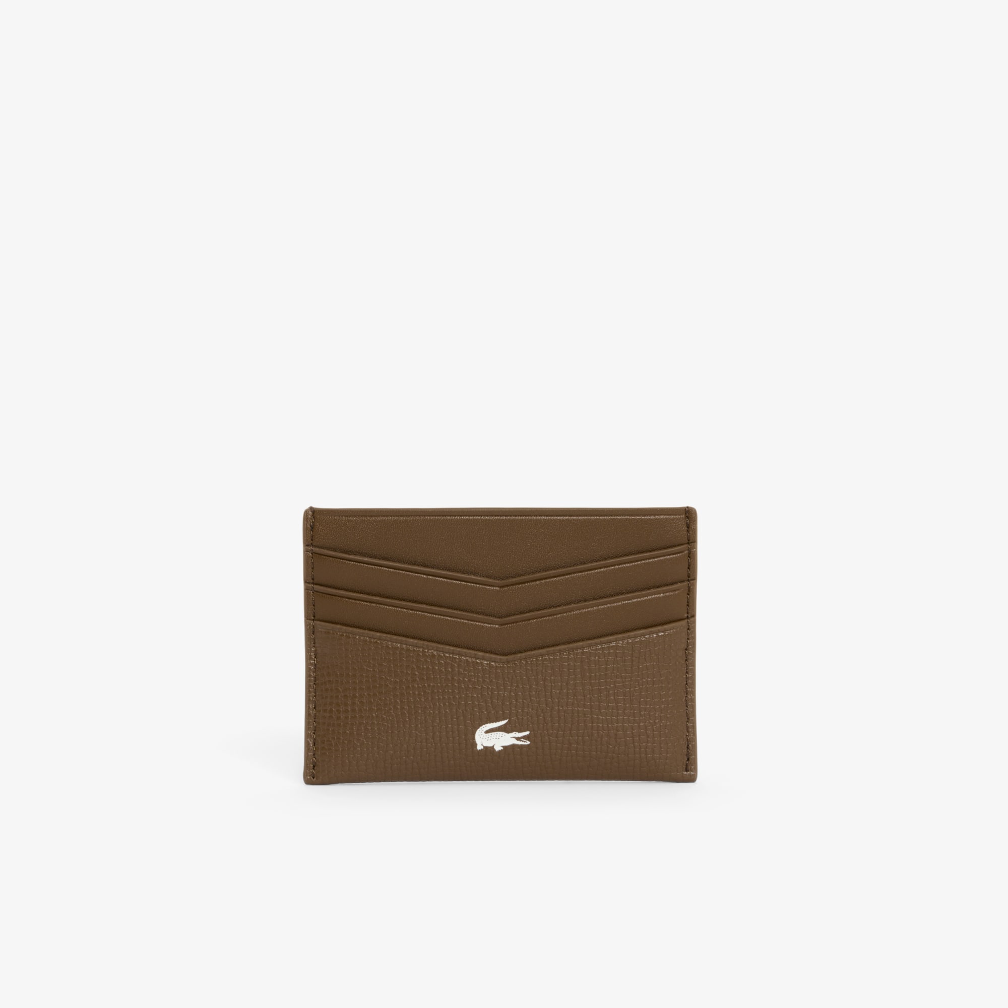 Lacoste Ossian Leather Cardholder - One Size In Brown