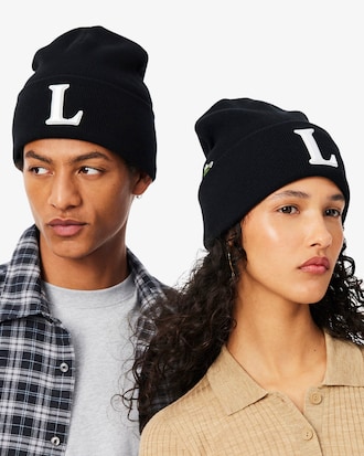 Embroidered Wool Blend Beanie