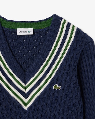 Girls' Cotton V-Neck Sweater Vest