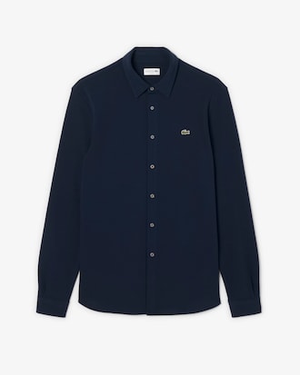 Men's Slim Fit Cotton Piqué Shirt