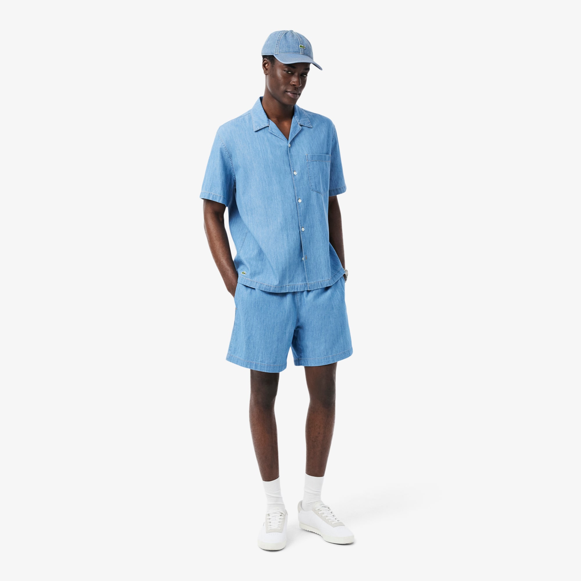 LACOSTE インディゴ ピケ カバーオール Unisex Cotton Denim Cap - Caps & Hats - New In 2026 | Lacoste
