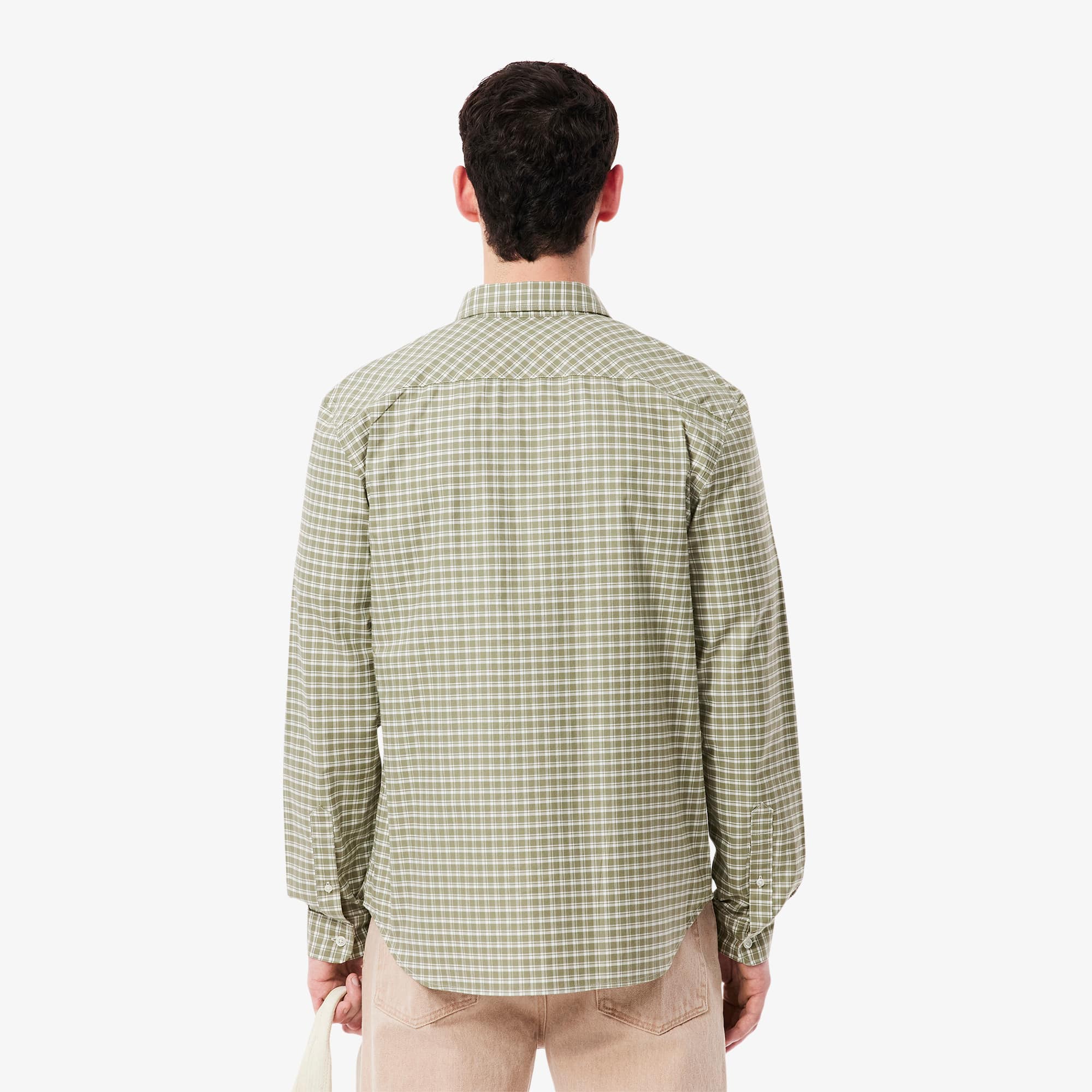 Men's Regular Fit Stretch Plaid Shirt