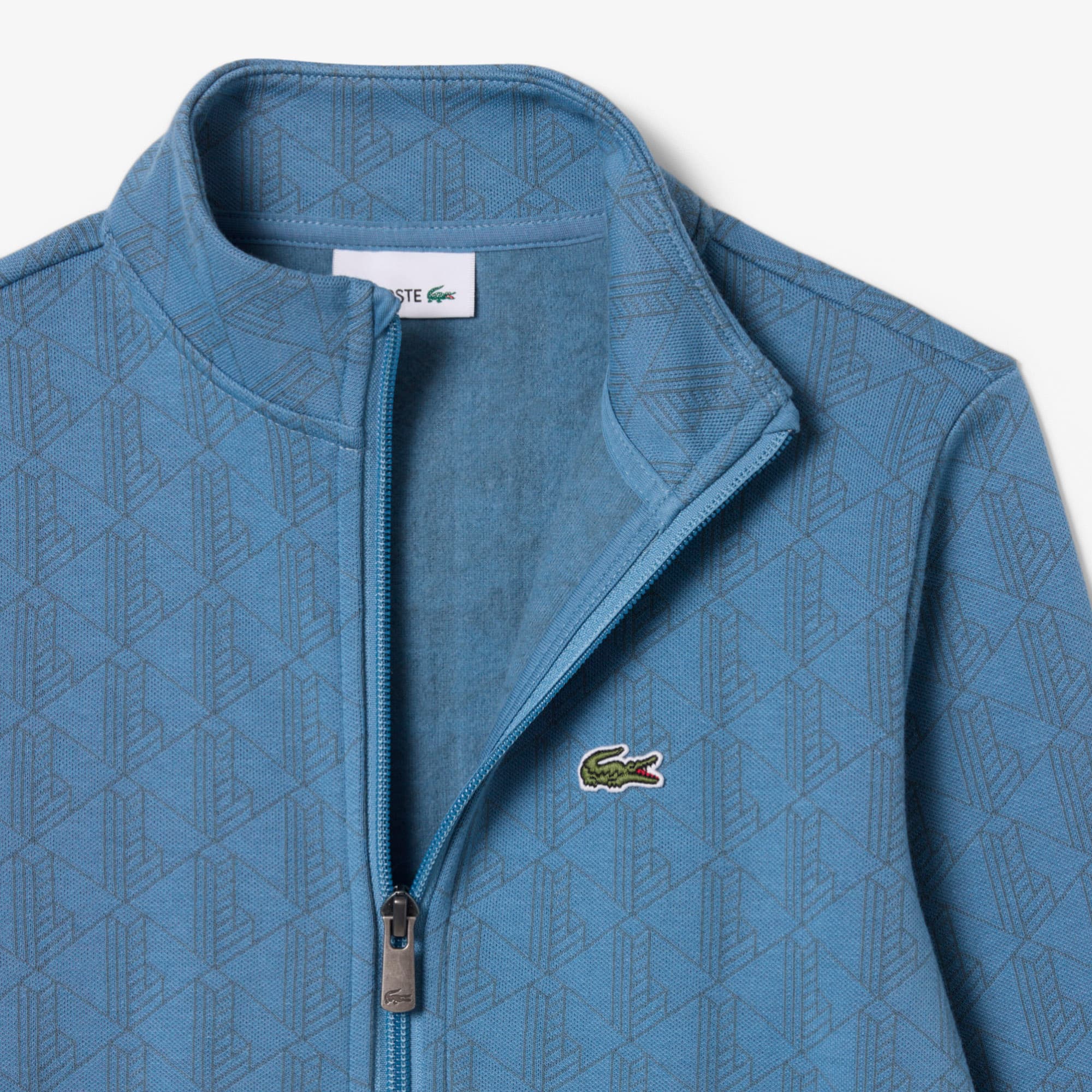 Zipped Monogram Fleece Hoodie