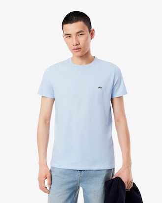 T-shirt col rond en jersey de coton pima uni
