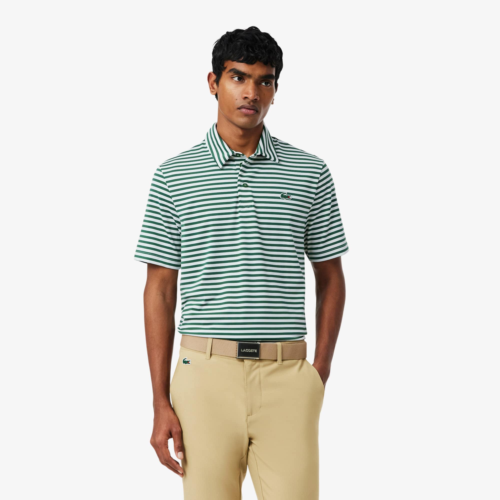 Regular Fit Ultra Dry Striped Golf Polo - Polo Shirts - New In