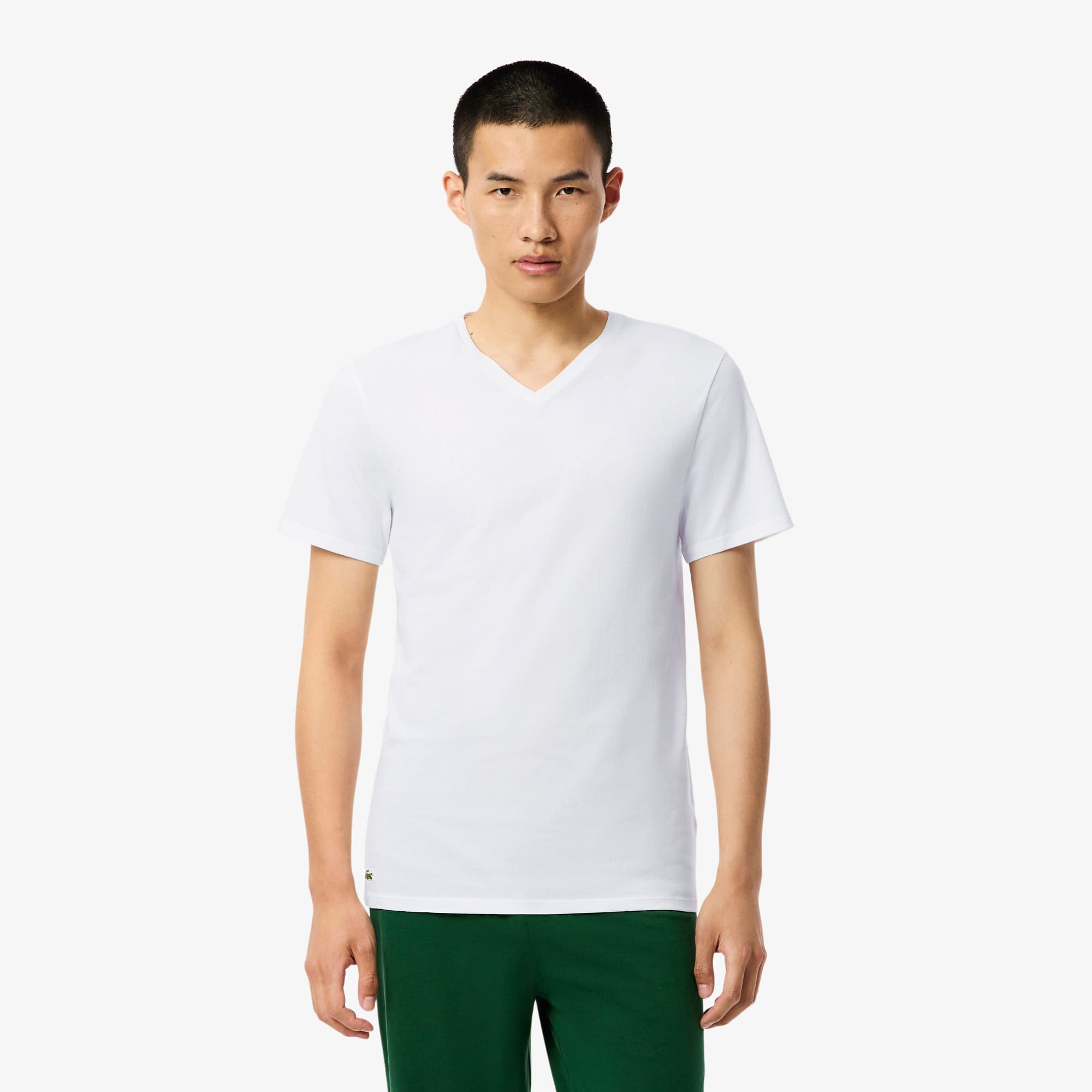 Lacoste Men's 3-Pack Slim Fit Undershirts