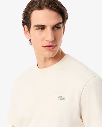 Men's Heavy Jersey Embroidered Signature T-Shirt