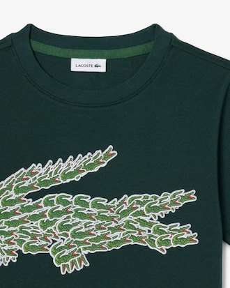 Boys' Crocodile Print Cotton T-Shirt