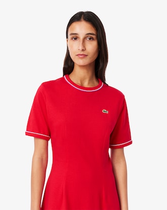 Women's Trim Accent Jersey T-Shirt Dress