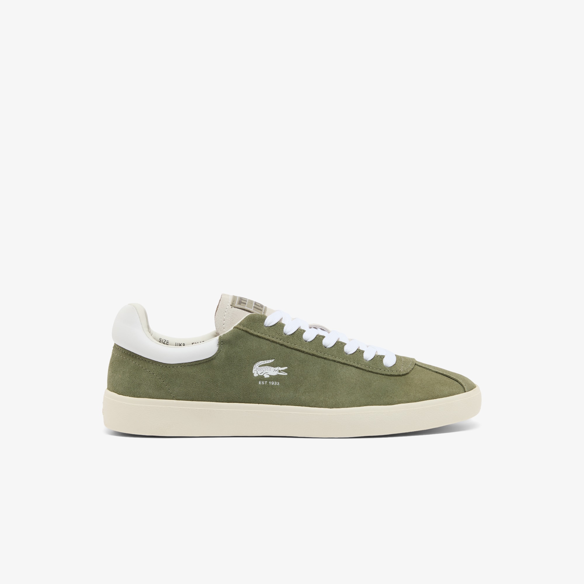 Lacoste Men's Baseshot Suede Sneakers - 12.5 In Green