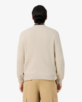 Intarsia Cable Knit Sweater