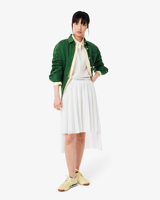 Women's Asymmetric Pleated Midi Skirt