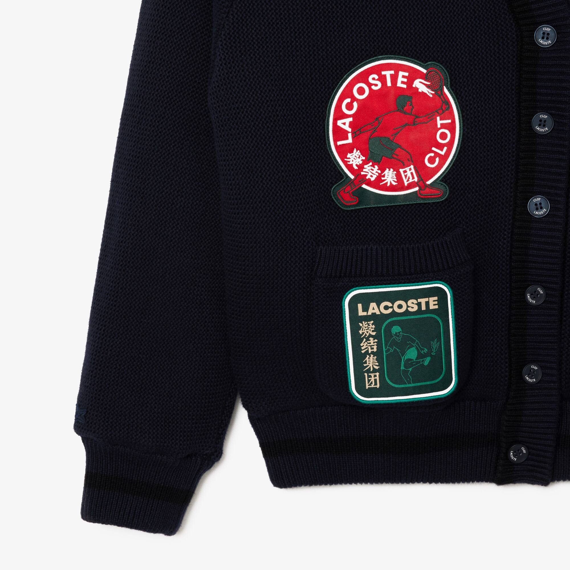 Unisex Lacoste x CLOT Cotton Cashmere Reversible Cardigan