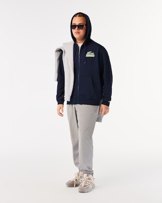 Men&rsquo;s Unbrushed Fleece Zip-Up Hoodie